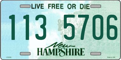 NH license plate 1135706