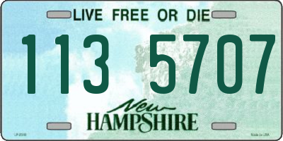 NH license plate 1135707