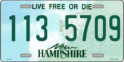 NH license plate 1135709
