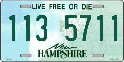 NH license plate 1135711