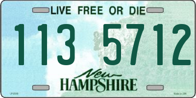 NH license plate 1135712