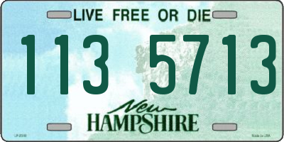 NH license plate 1135713