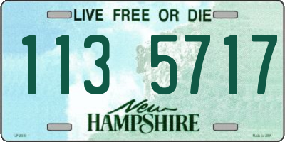 NH license plate 1135717