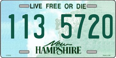 NH license plate 1135720