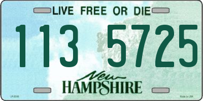 NH license plate 1135725