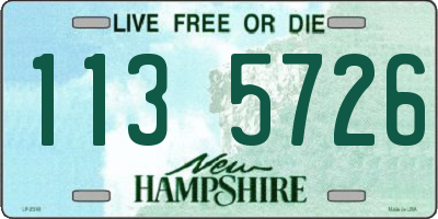 NH license plate 1135726