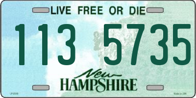 NH license plate 1135735