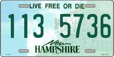 NH license plate 1135736