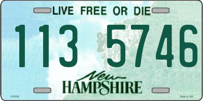 NH license plate 1135746