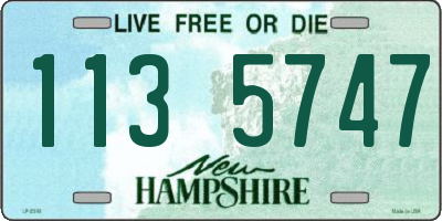 NH license plate 1135747