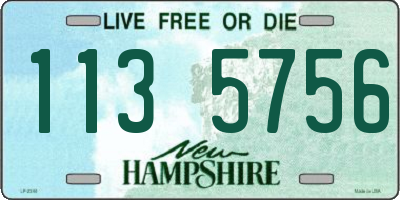 NH license plate 1135756