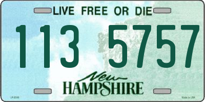 NH license plate 1135757