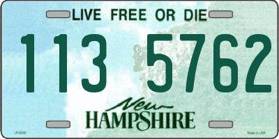 NH license plate 1135762