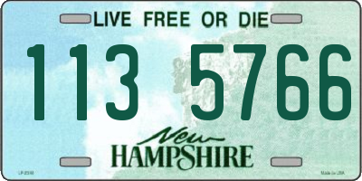 NH license plate 1135766