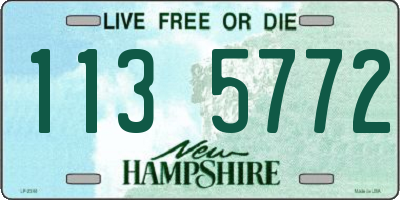 NH license plate 1135772