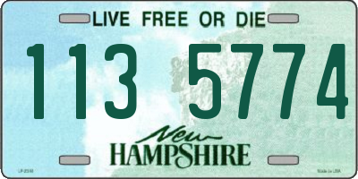 NH license plate 1135774