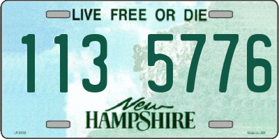 NH license plate 1135776