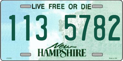 NH license plate 1135782