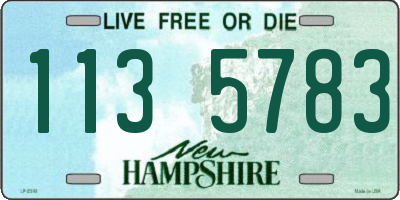 NH license plate 1135783
