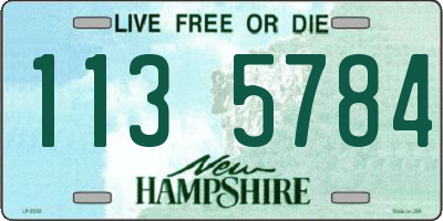 NH license plate 1135784