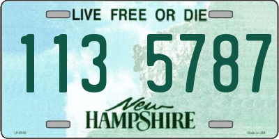 NH license plate 1135787