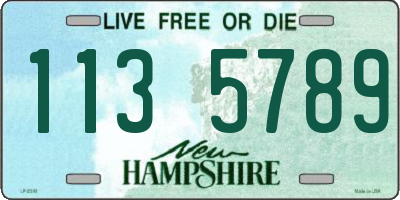 NH license plate 1135789