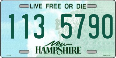 NH license plate 1135790