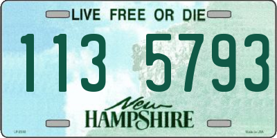 NH license plate 1135793