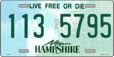 NH license plate 1135795