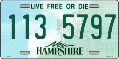NH license plate 1135797