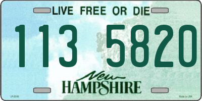 NH license plate 1135820