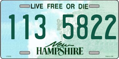 NH license plate 1135822