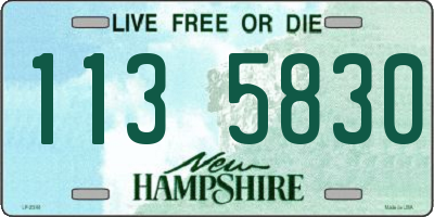 NH license plate 1135830