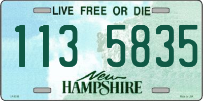 NH license plate 1135835