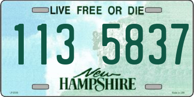 NH license plate 1135837