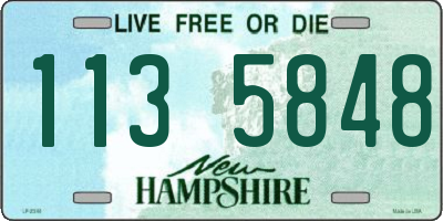 NH license plate 1135848