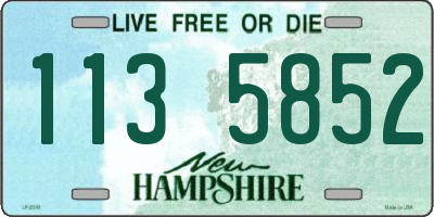 NH license plate 1135852