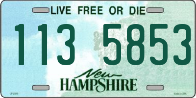 NH license plate 1135853