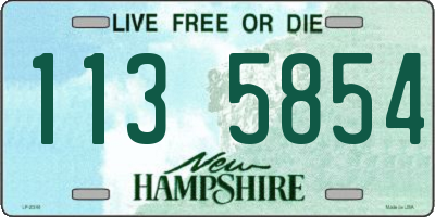 NH license plate 1135854