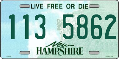 NH license plate 1135862