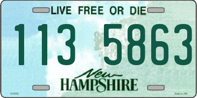 NH license plate 1135863