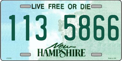 NH license plate 1135866