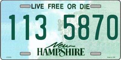 NH license plate 1135870