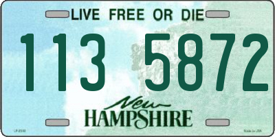 NH license plate 1135872