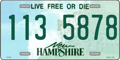 NH license plate 1135878