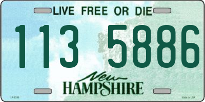 NH license plate 1135886