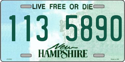 NH license plate 1135890