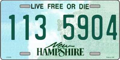 NH license plate 1135904