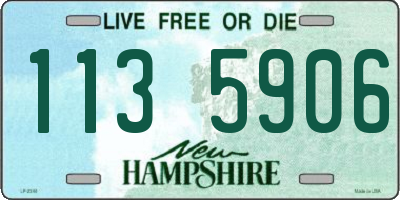 NH license plate 1135906