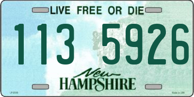 NH license plate 1135926